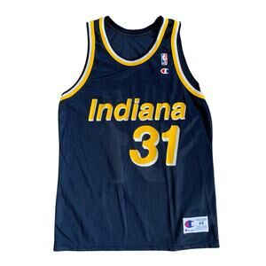 NWOT Indiana Pacers #31 Reggie Miller Champion Jersey - Large